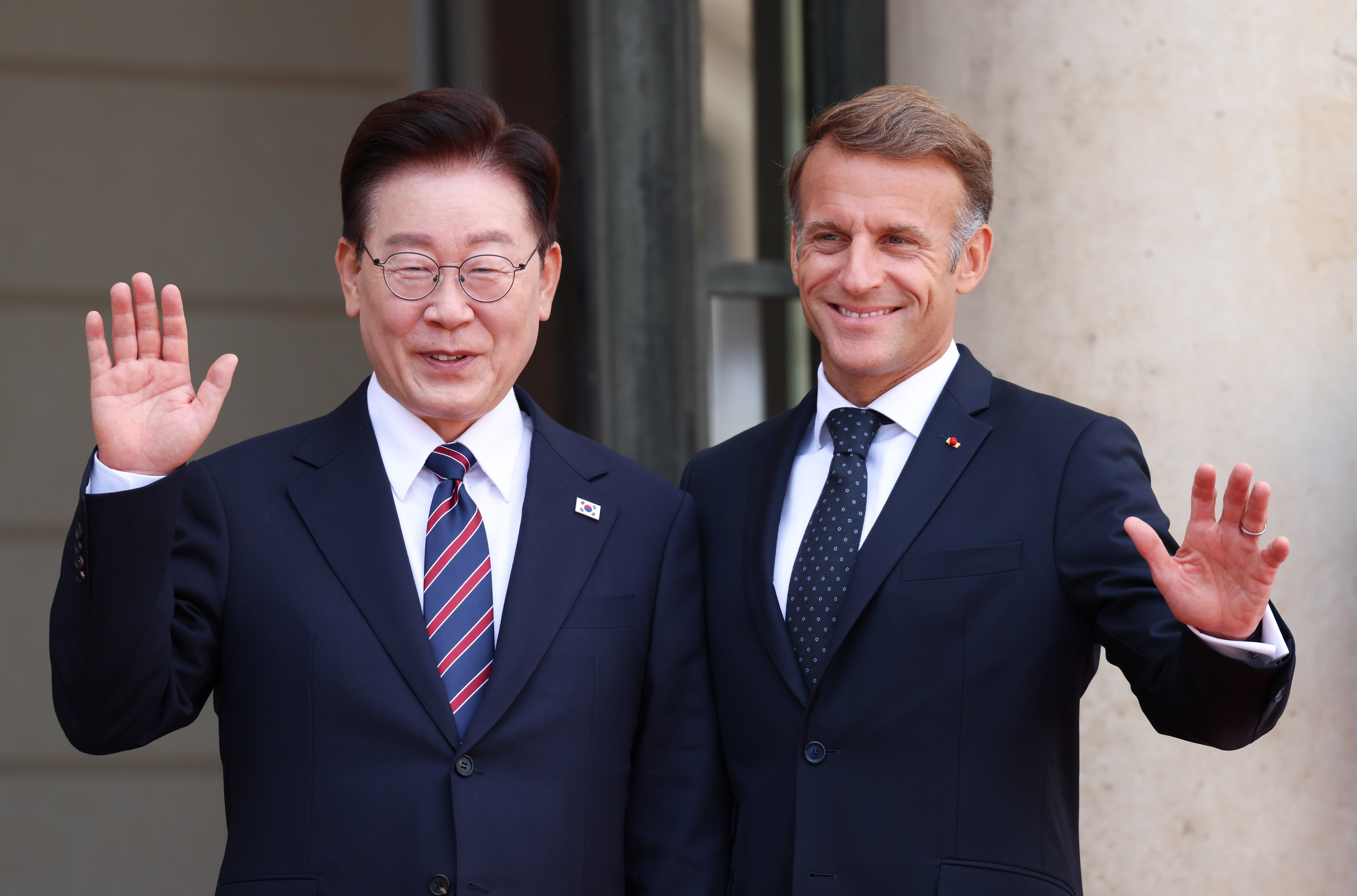 ▲▼南韓總統李在明受法國總統馬克宏邀請出訪巴黎。(圖/達志影像)