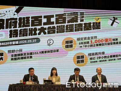 中小微條例草案10月送立院　經濟部8年投千億力挺中小微企業