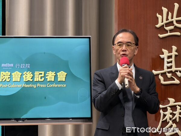 ▲▼法務部廉政署副署長林炤宏出席行政院會記者會。(圖/記者陳家祥攝)