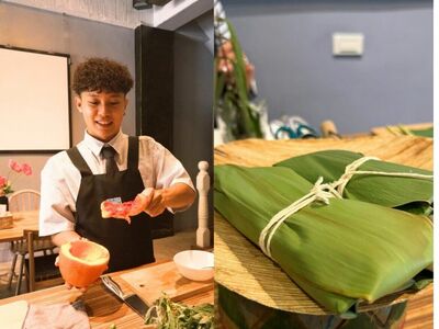 花蓮新玩法「阿美族料理課」 從認野菜到學做月桃糯米油飯