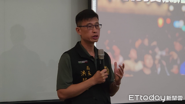 ▲南投消防員伍程嶸不幸殉職，消防局長洪超倫出席追思儀式和基層座談會。（圖／記者高堂堯攝，下同）