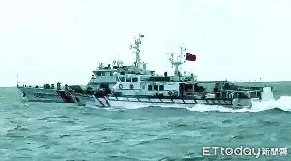 ▲▼4艘中國海警船侵擾金門限制水域遭海巡一對一併航驅離。(圖/海巡署金馬澎分署提供)