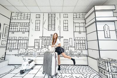 舊車站、婚紗街全變漫畫場景 板橋藝文特區新打造「2D展」