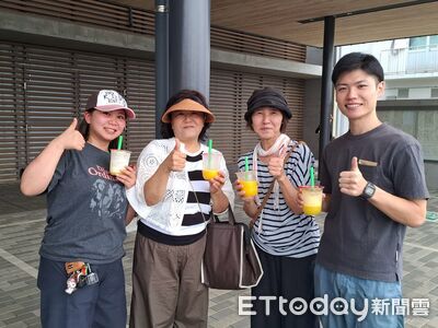 日本熊本震後高溫復原　黃偉哲送台南現打水果汁為災民加油