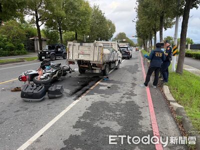宜蘭員山死亡車禍!紅牌重機追撞小貨車 騎士不治妻受傷
