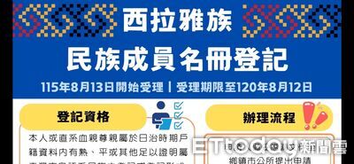 西拉雅族核定為平埔原住民!名冊開放申請 花蓮市公所提供諮詢