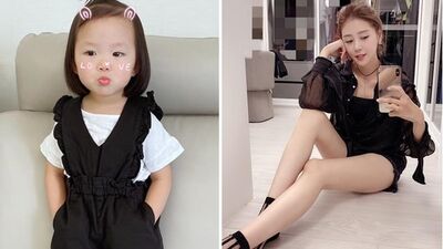 女兒「完全遺傳嚴立婷鉛筆腿」!8歲近照全被拍…網看傻:腳都超長