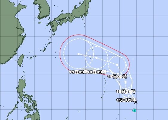 ▲▼熱帶低壓將增強為颱風杜鵑。（圖／翻攝日本氣象廳）