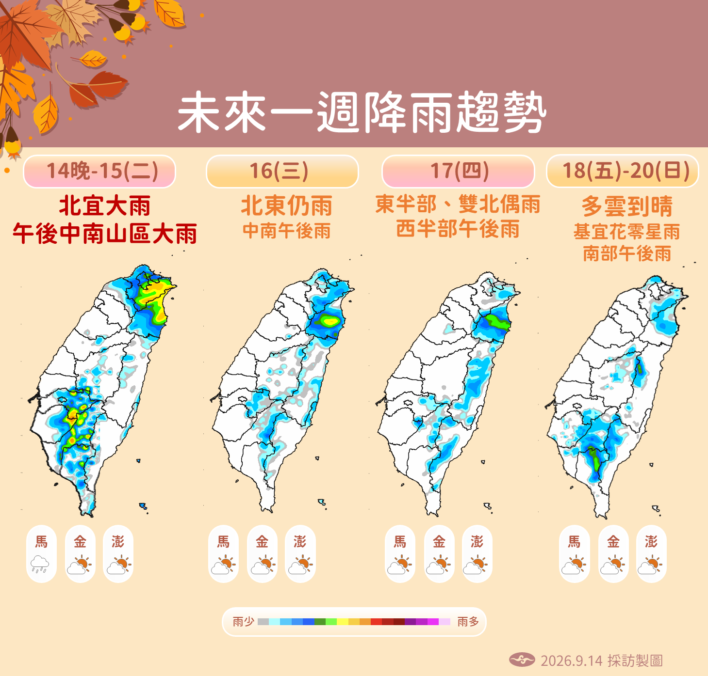 ▲▼天氣。（圖／氣象署提供）
