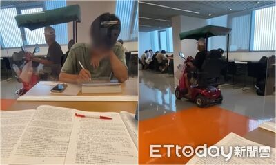 在屏東總圖唸書!阿公「騎電動車飄過」他看呆 網曝:合法合規