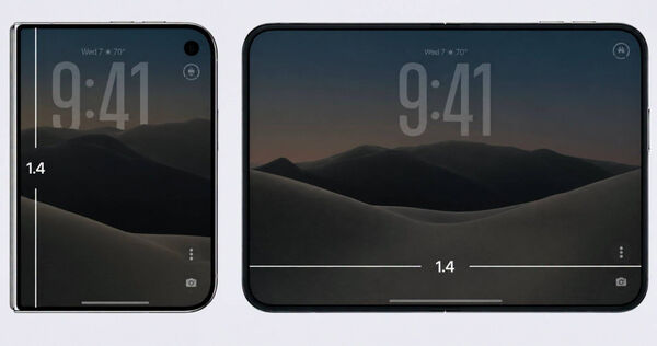 賴以威分享iPhone Duo螢幕比例的數學概念。（圖／翻攝自臉書／賴以威）