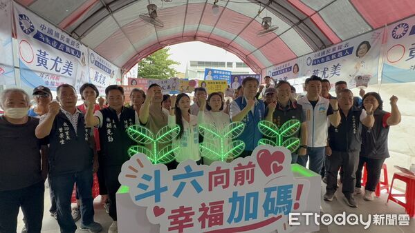 ▲國民黨斗六市長候選人黃尤美今天公布「六大市政升級」願景，從老幼照顧、青年發展到交通建設提出政見。（圖／記者游瓊華翻攝）