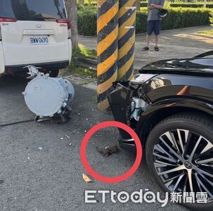 快訊/高雄仁武電桶爆炸!高空炸飛砸落毀車 現場驚見松鼠焦屍