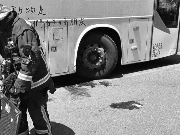 ▲國光客運,車禍。（圖／記者許權毅攝）