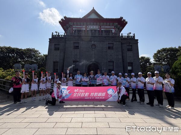 ▲▼115年全民運動會聖火傳遞，於金門莒光樓前廣場舉行聖火交接儀式。（圖／記者鄭逢時攝）