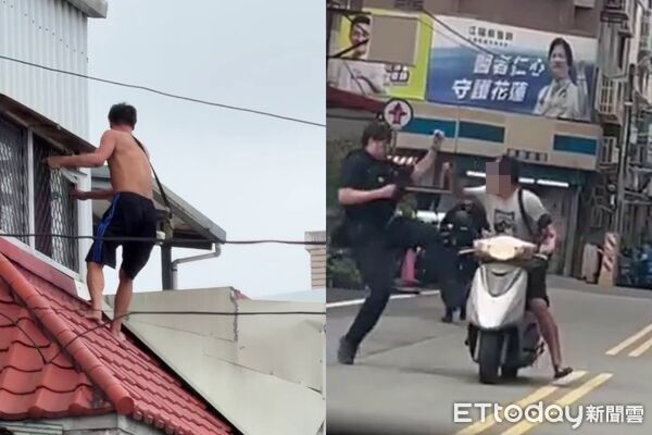快訊／花蓮男持雙刀當街「揮砍員警」！爬屋頂逃竄 吉安落網了