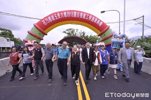 花蓮玉長大橋復建完工！全長810公尺耐震防洪 全面優化終通車