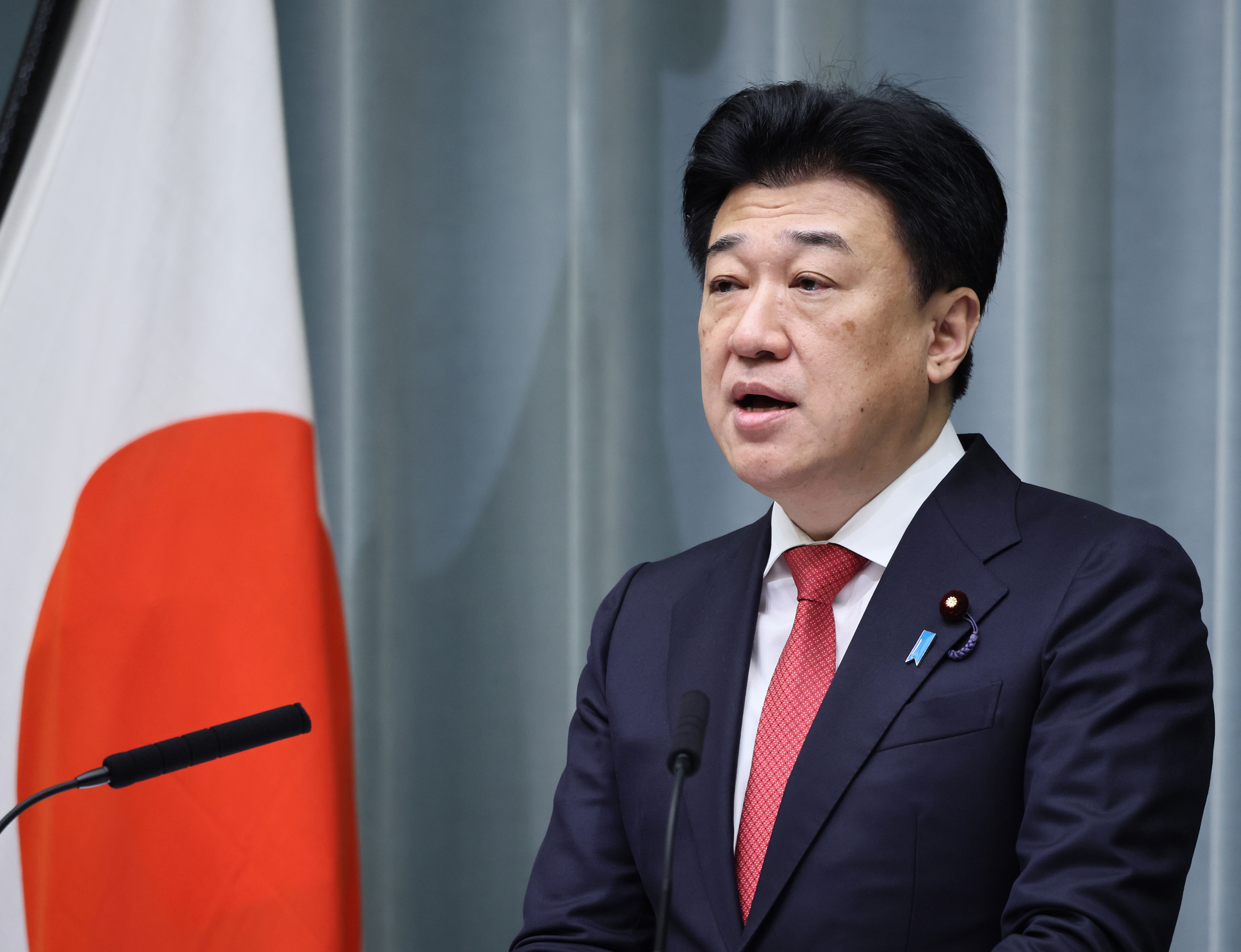 ▲▼日本內閣官房長官木原稔17日下午發布閣僚名簿,正式公布內閣改組後的閣員名單。(圖/達志影像/美聯社)