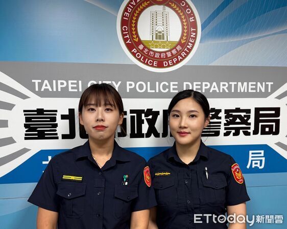 ▲▼ 副所長黃庭萱(左)與警員游雅婷 。(圖/記者黃宥寧翻攝)