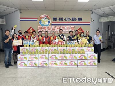 員警中秋值勤不能返家團圓 屏東警友會送3000斤柚子打氣