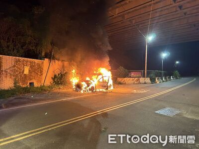 嘉義女開車外出散心…遇火燒車驚慌逃!頭部燒傷崩潰大哭:好痛