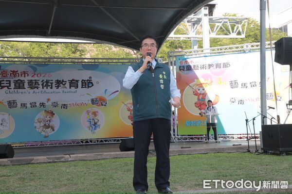 ▲第7屆台南市兒童藝術教育節在台南文化中心假日廣場登場，9所學校團隊帶來舞蹈、音樂及傳統藝術演出。（記者林東良翻攝，下同）