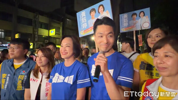▲▼柯志恩攜手蔣萬安逛六合夜市，正面對決綠拋「雙城辯論」。（圖／記者吳世龍、陳宏瑞攝）