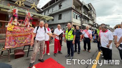 青雲殿62週年遶境圓滿落幕 瑞芳警周密交維守護平安