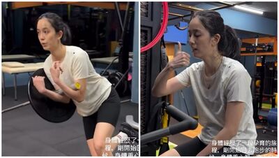 陳庭妮產後2個月曝「另一種挑戰」!重返健身房:身體覺得我還在懷孕