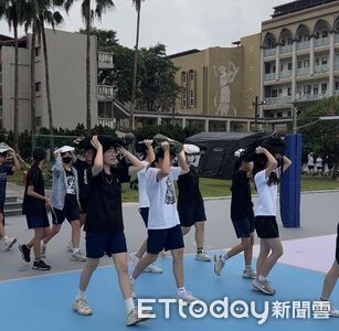 台南女中強化防震防火觀念 消防車開進校園宣導避難自救
