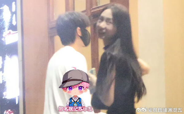 ▲▼短劇女神譚鹽鹽爆熱戀合作男星!「黑白配」約會被直擊。(圖/翻攝自微博)