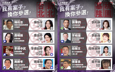 2026選戰「家族刑案接棒」圖鑑曝光　藍綠31人上榜