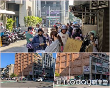 直擊/小潘鳳梨酥營業前湧300多人搶購 頭香民眾凌晨3點半到場