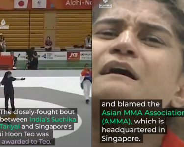 亞運MMA爆爭議!印度女將落敗拒握手 跪地痛哭喊:無法接受判決