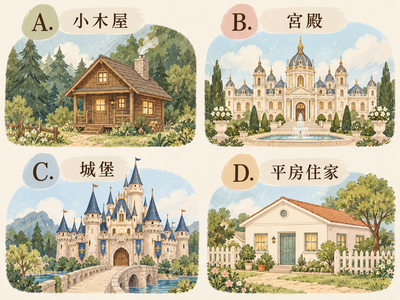 你是一個心機深沉的人嗎?憑直覺選出森林中隱藏的建築