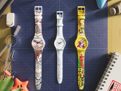 Swatch聯手6位創作者造藝術錶 把水墨畫、街頭塗鴉戴著走