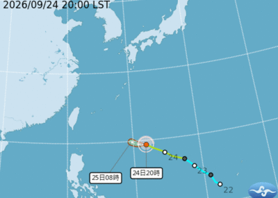 舒力基明天變中颱！　下周四2地變天