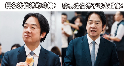 沈伯洋又戰南北! 賴清德「變臉哏圖」有貓膩