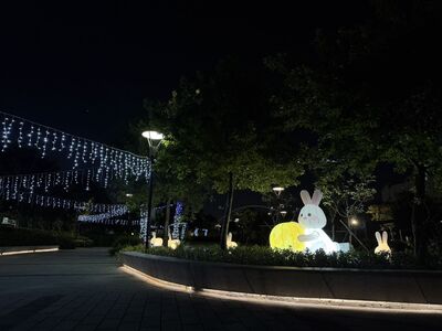北市賞月景點多一處 「玉兔伴月6座燈飾」中秋4天限定