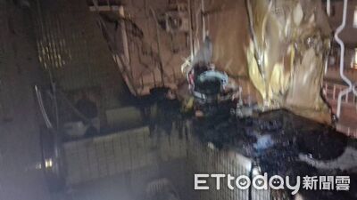 台北內湖出租套房陽台起火!電鍋雜物遭燒毀 消防救出1女