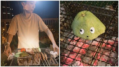 「台大咖天后」頭戴一配備烤肉!網笑:也太專業 私下真實模樣全被拍