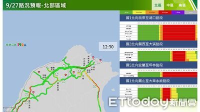 國道上午6路段易壅塞 國5北向將實施高乘載管制
