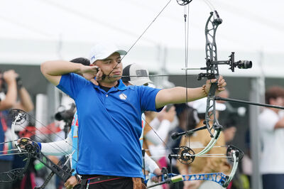 亞運射箭/張正韋、陳界綸連闖兩關 攜手挺進8強