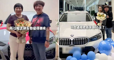心疼員工風吹雨淋!陸神仙女老闆超霸氣 直接送百萬BMW