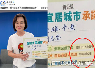 承諾書變「AI糊圖」遭酸:真的想選市長?柯志恩反擊網軍抹黑