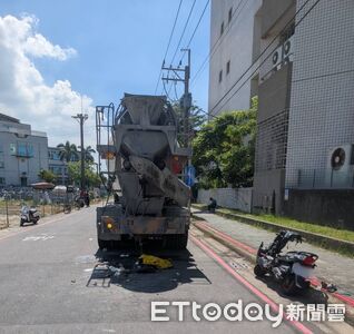 收假首日驚悚悲劇!台南女大生遭水泥車撞倒...慘被輾壓奪命