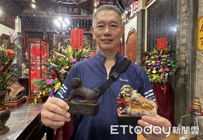 虎爺作客60年終於回家!安平西㡣殿迎回老坐騎 兩代虎爺可輪流「排班」