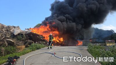 基隆垃圾掩埋場烈焰狂燒!環保局急發空汙警報 這7區快關窗