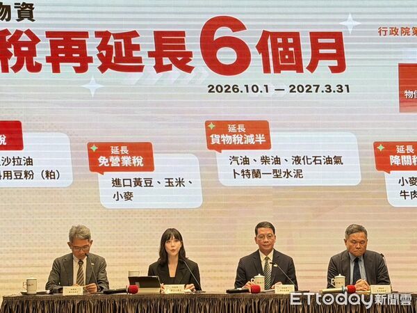 中東情勢持續不穩 財政部續推大宗物資延長降稅至2027年3月底