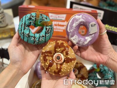 Krispy Kreme開賣3款萬聖節甜甜圈 花生口味加了東泉辣椒醬